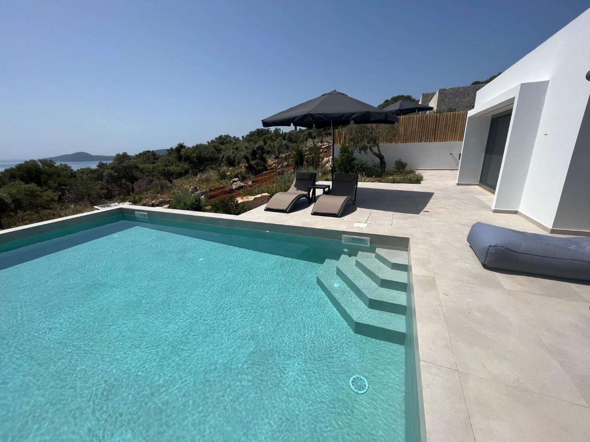 Mesogi Villas, Brand New Modern, Stylish Villas, Private Pool, Seaviews Spartokhorion Exterior photo